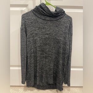 Women's Gray Cowl Neck Sweater